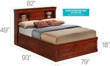 Louis Phillipe - Bookcase Storage Bed - Furniture Home Direct