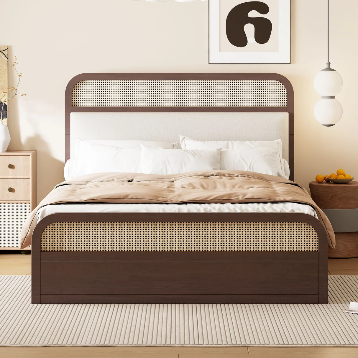 Platform Bed With Trundle And 2 Drawers - Furniture Home Direct