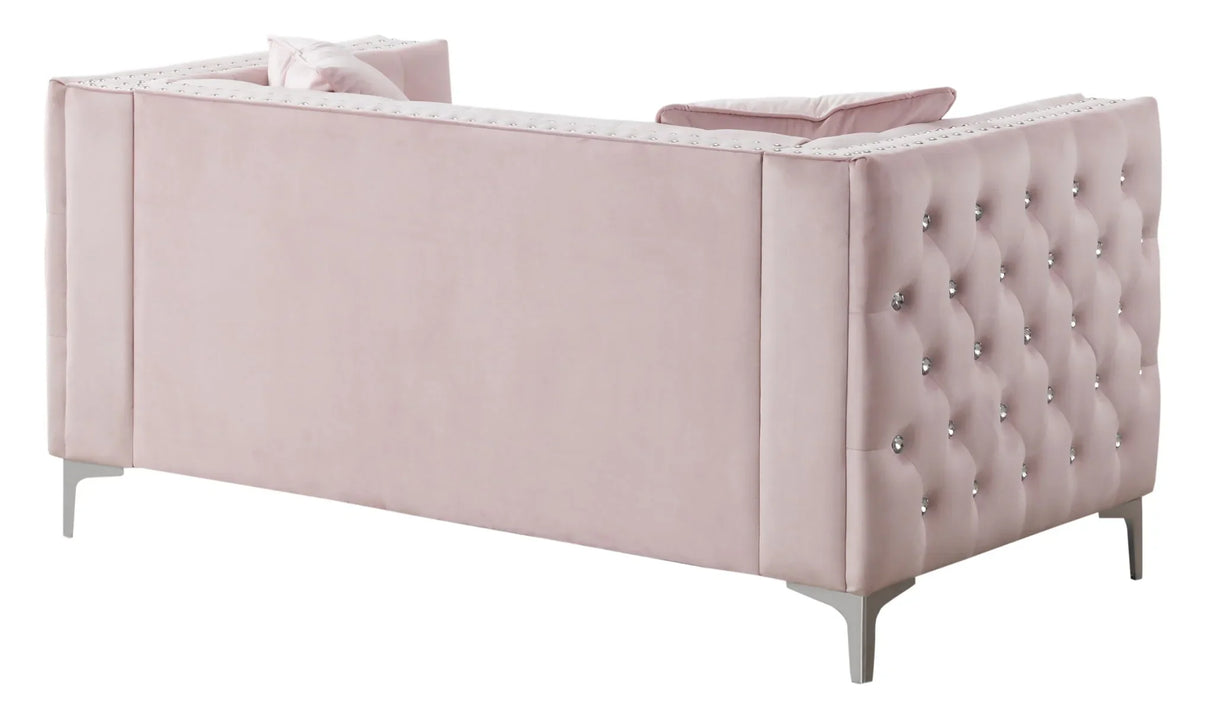 Elegant Track Arm Loveseat - Furniture Home Direct