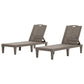 2 Piece Outdoor Chaise Lounges With Adjustable Backrest - Furniture Home Direct