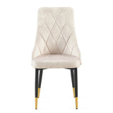 Dining Chairs Living Room Chair Modern Kitchen Armless Side Chair With Metal Legs - Furniture Home Direct