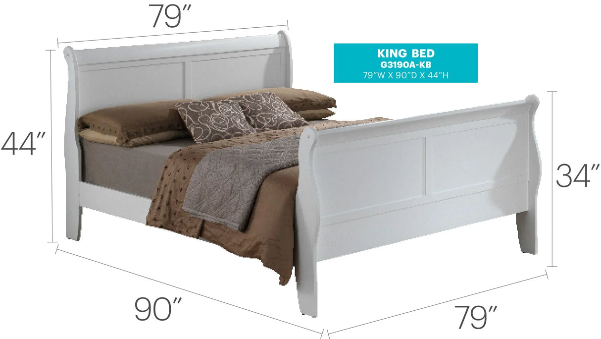 Panel Sleigh Bed - Furniture Home Direct