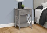 Accent End Table, 2 Tier, Storage Drawer, Transitional Style - Furniture Home Direct