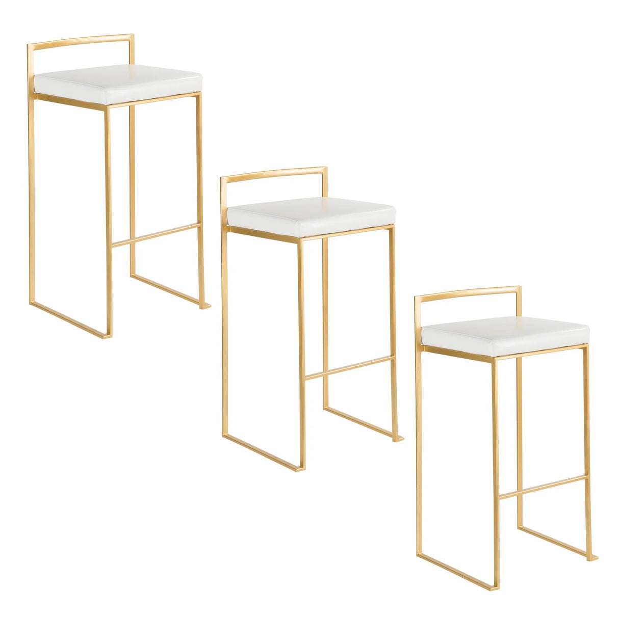 Fuji - Contemporary / Glam & Quality Construction Barstool - Furniture Home Direct