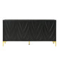 Modern Sideboard Buffet Cabinet With Handleless Press To Open Design With 4 Doors - Furniture Home Direct