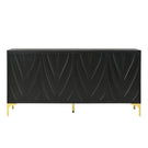 Modern Sideboard Buffet Cabinet With Handleless Press To Open Design With 4 Doors - Furniture Home Direct