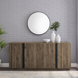 Mid-Century Modern 3 Drawer Low TV Stand For TVs Up To 80" - Furniture Home Direct