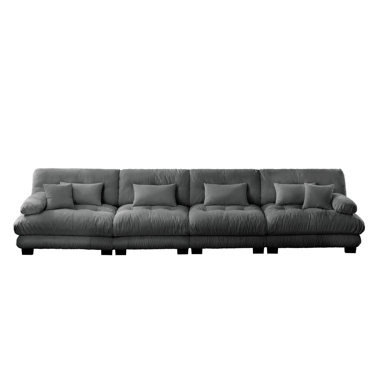 Modular Chenille Sofa - Gray - Furniture Home Direct