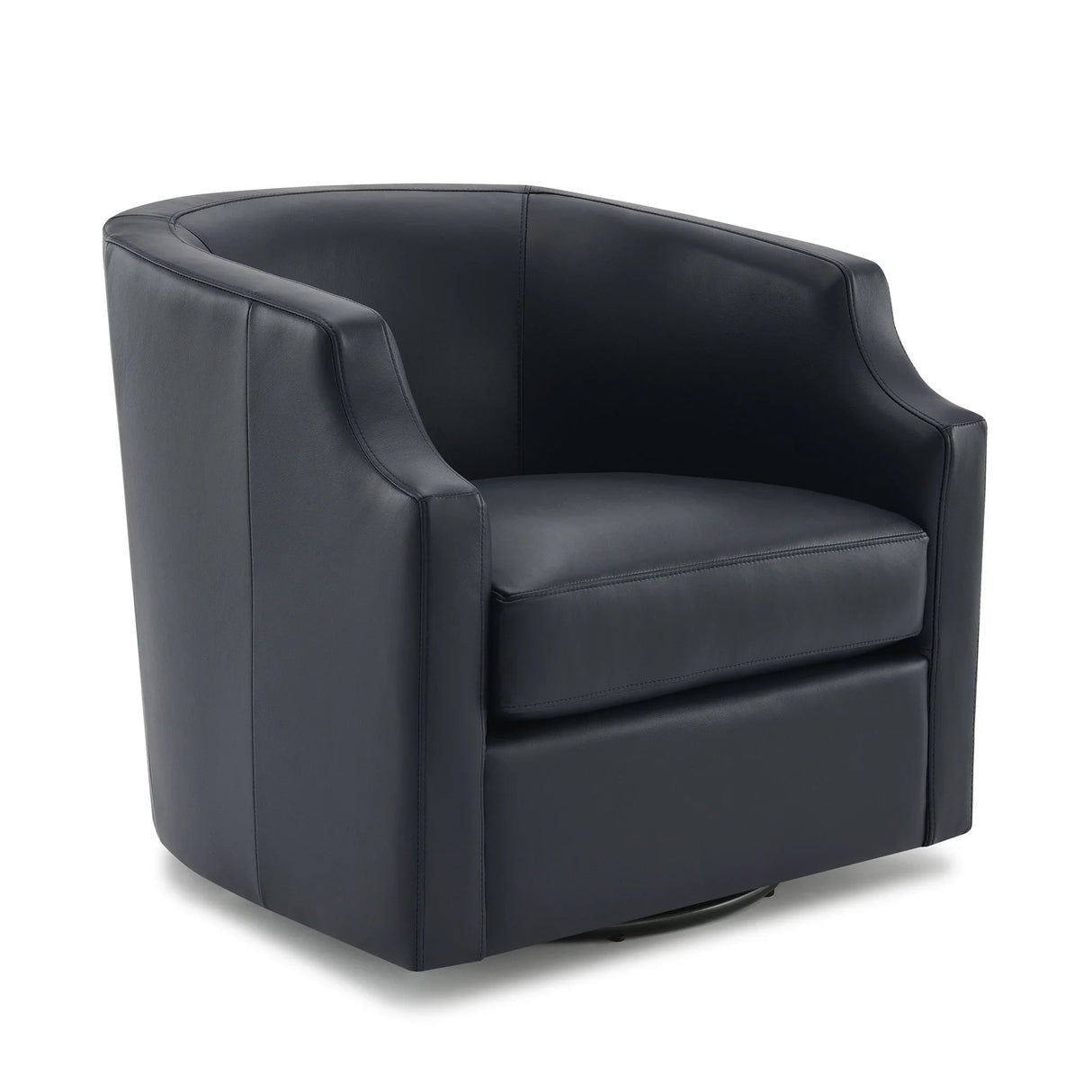 Emmett - Swivel Glider Barrel Chair With Clip Arm Design - Furniture Home Direct