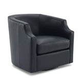 Emmett - Swivel Glider Barrel Chair With Clip Arm Design - Furniture Home Direct