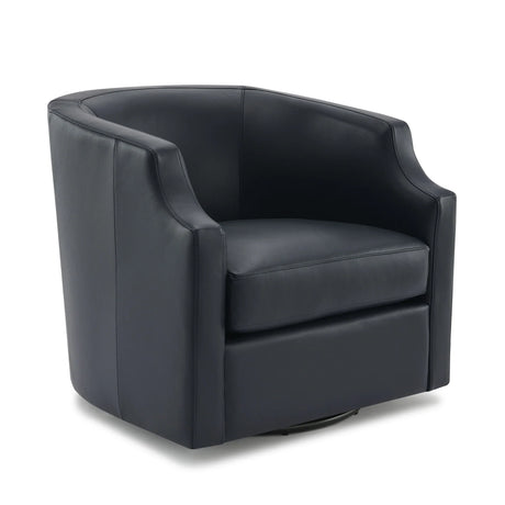 Emmett - Swivel Glider Barrel Chair With Clip Arm Design - Furniture Home Direct