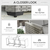 Wicker Outdoor Sofa - Gray - Furniture Home Direct