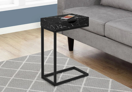 Accent Table, C - Shaped Contemporary & Modern Elegant Design - Furniture Home Direct