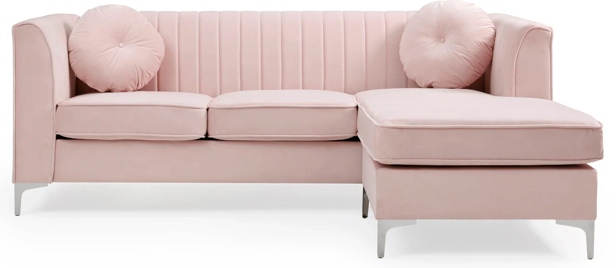 Delray - Micro Suede Sofa Chaise - Furniture Home Direct