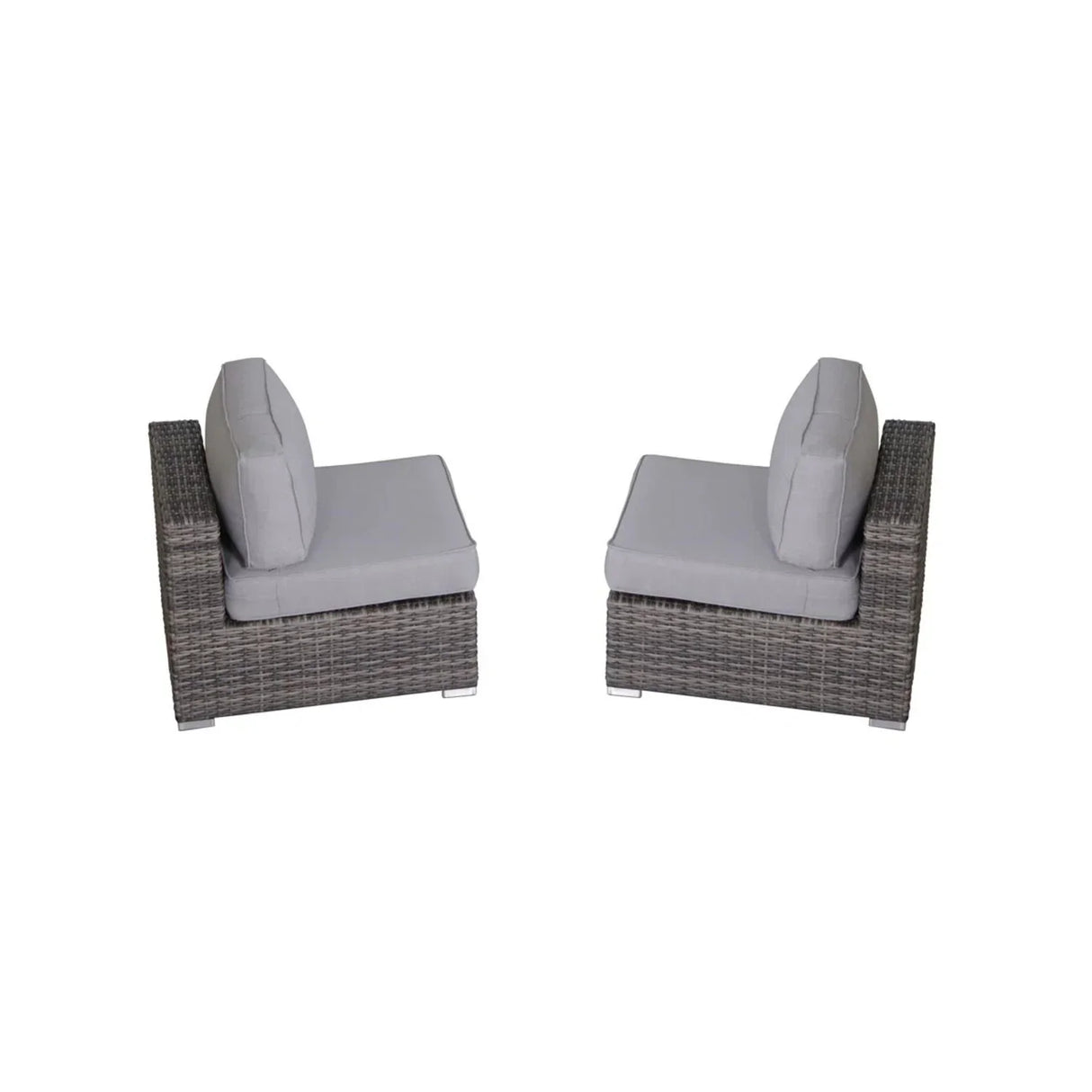 Modern Rattan Wicker Seating Group With Cushions - Furniture Home Direct
