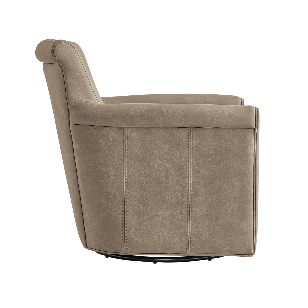 Westly Swivel Accent Chair 360-Degree Faux Leather