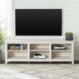 Modern Transitional 3 Shelf Open Storage 70" TV Stand For 80" TVs - Furniture Home Direct