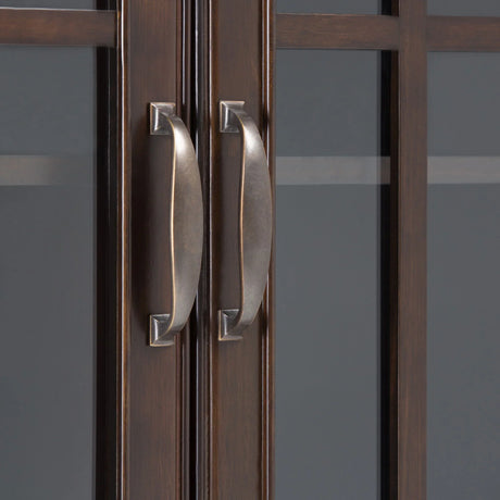 Connaught - Tall Storage Cabinet - Dark Chestnut Brown - Furniture Home Direct
