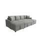 Sectional Sofa Convertible Pull-Out Bed With Storage Ottoman & USB Ports - Furniture Home Direct