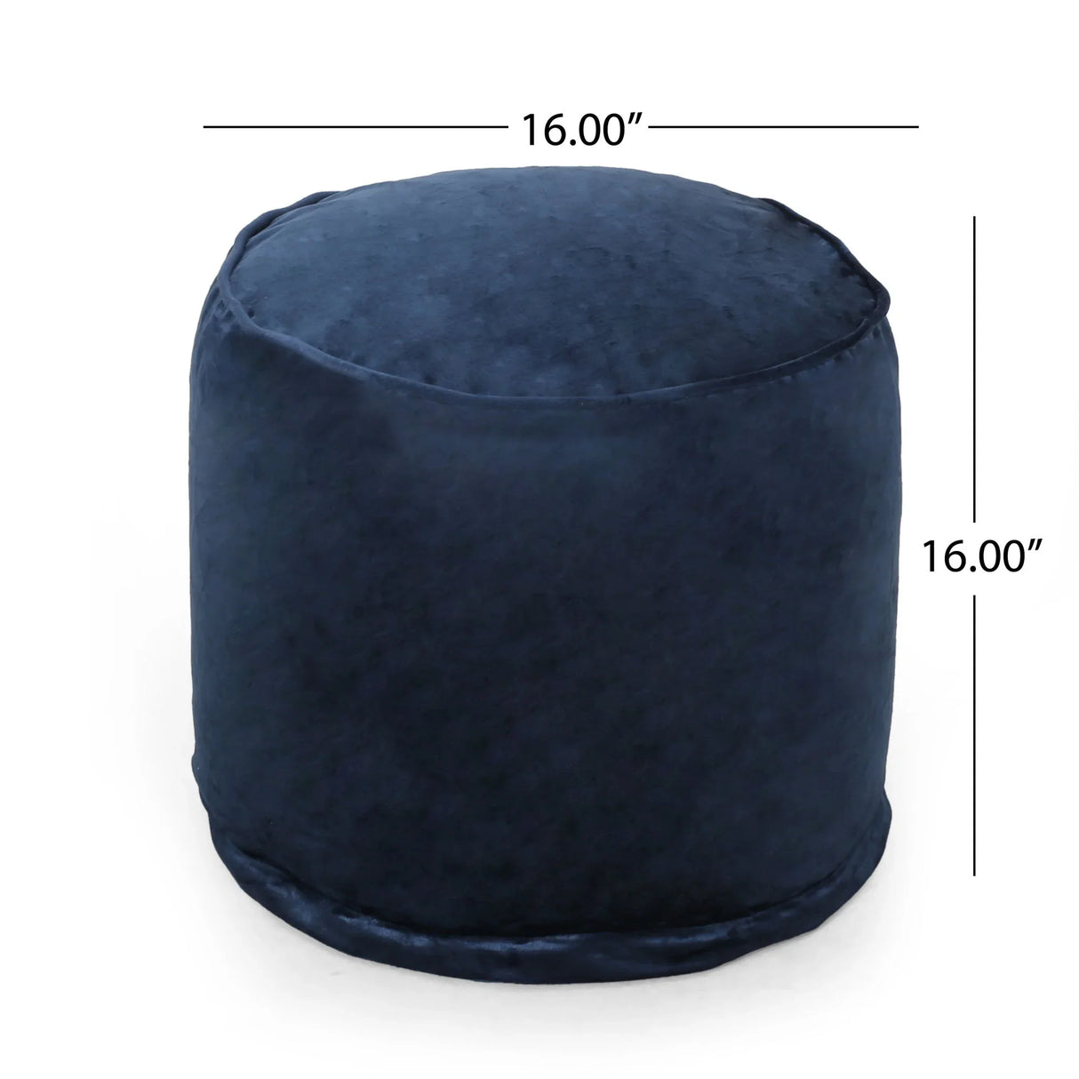 Shimon - Cylinder Pouf Ottoman Floor Cushion - Furniture Home Direct