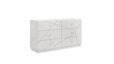 Bedroom Set Queen Bed Dresser Mirror Nightstand White - Furniture Home Direct