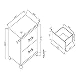 Omoda - Nightstand - White - Furniture Home Direct