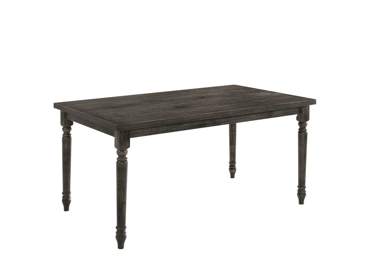 Claudia II - Weathered 7 Pieces Dining Room Set - Gray - Furniture Home Direct