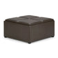 Avalon - Square Coffee Table, Storage Ottoman - Furniture Home Direct