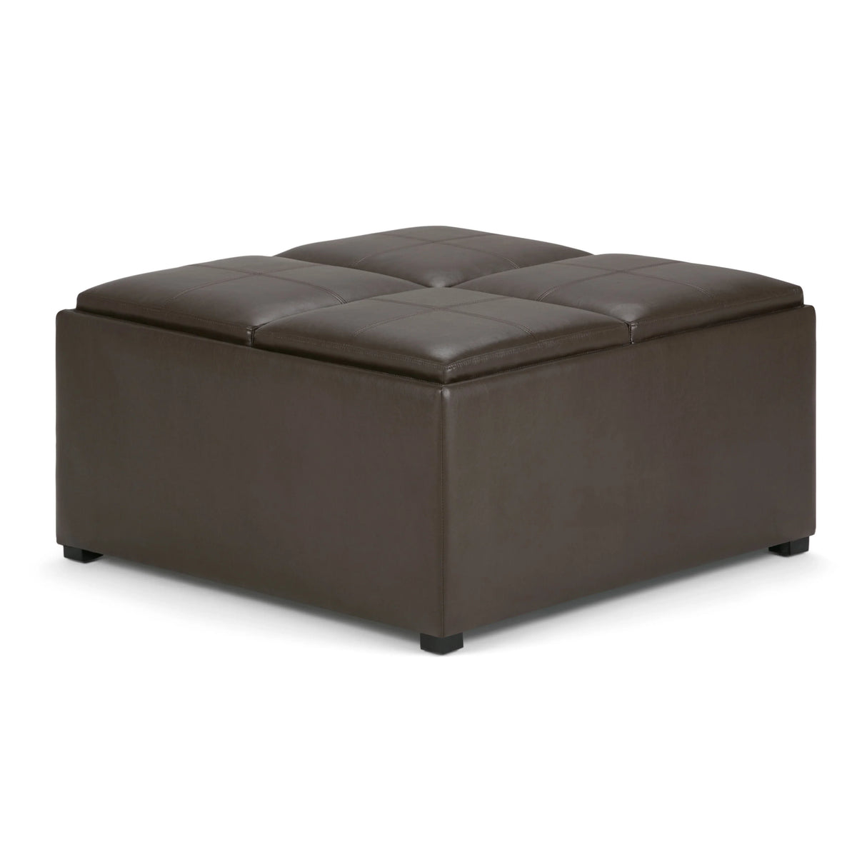 Avalon - Square Coffee Table, Storage Ottoman - Furniture Home Direct