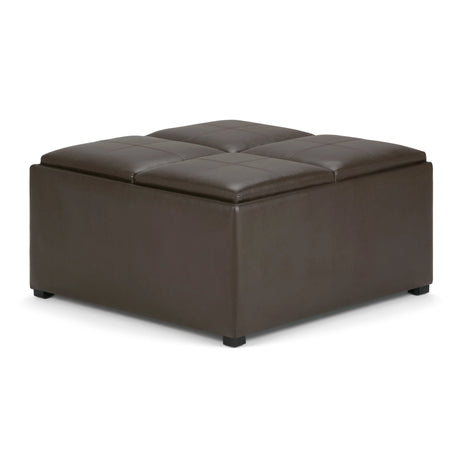 Avalon - Square Coffee Table, Storage Ottoman - Furniture Home Direct