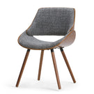 Malden - Bentwood Upholstered Dining Chair With Wood Back - Furniture Home Direct
