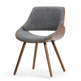 Malden - Bentwood Upholstered Dining Chair With Wood Back - Furniture Home Direct