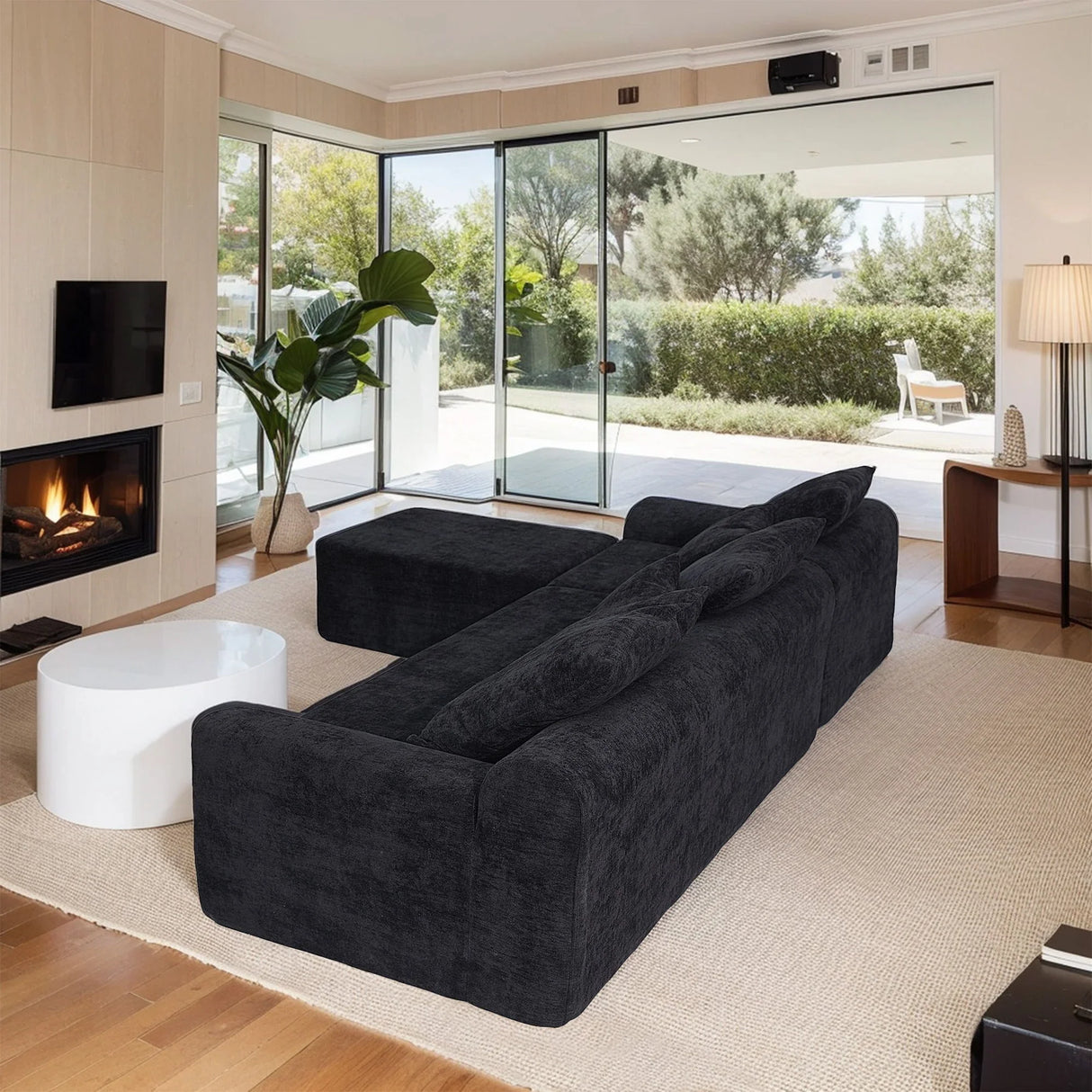 Modern L Shaped Sectional Sofa With Adjustable Configurations - Furniture Home Direct