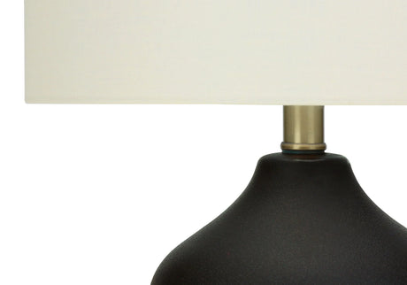 Lighting, Table Lamp, Ceramic, Transitional - Black / Cream - Furniture Home Direct
