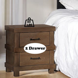 Adams - Antique Nightstand - Oak - Furniture Home Direct