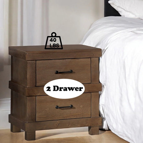 Adams - Antique Nightstand - Oak - Furniture Home Direct