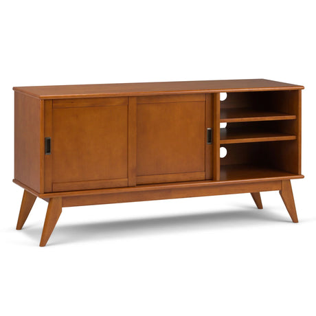 Draper - Handcrafted Mid Century Low TV Media Stand - Furniture Home Direct