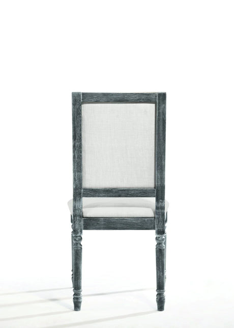 Leventis - Weathered Side Chair - Cream / Gray - Furniture Home Direct