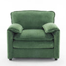 Oversized Reading Armchair With Thick Cushions, High Back Support - Furniture Home Direct