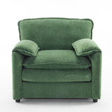 Oversized Reading Armchair With Thick Cushions, High Back Support - Furniture Home Direct
