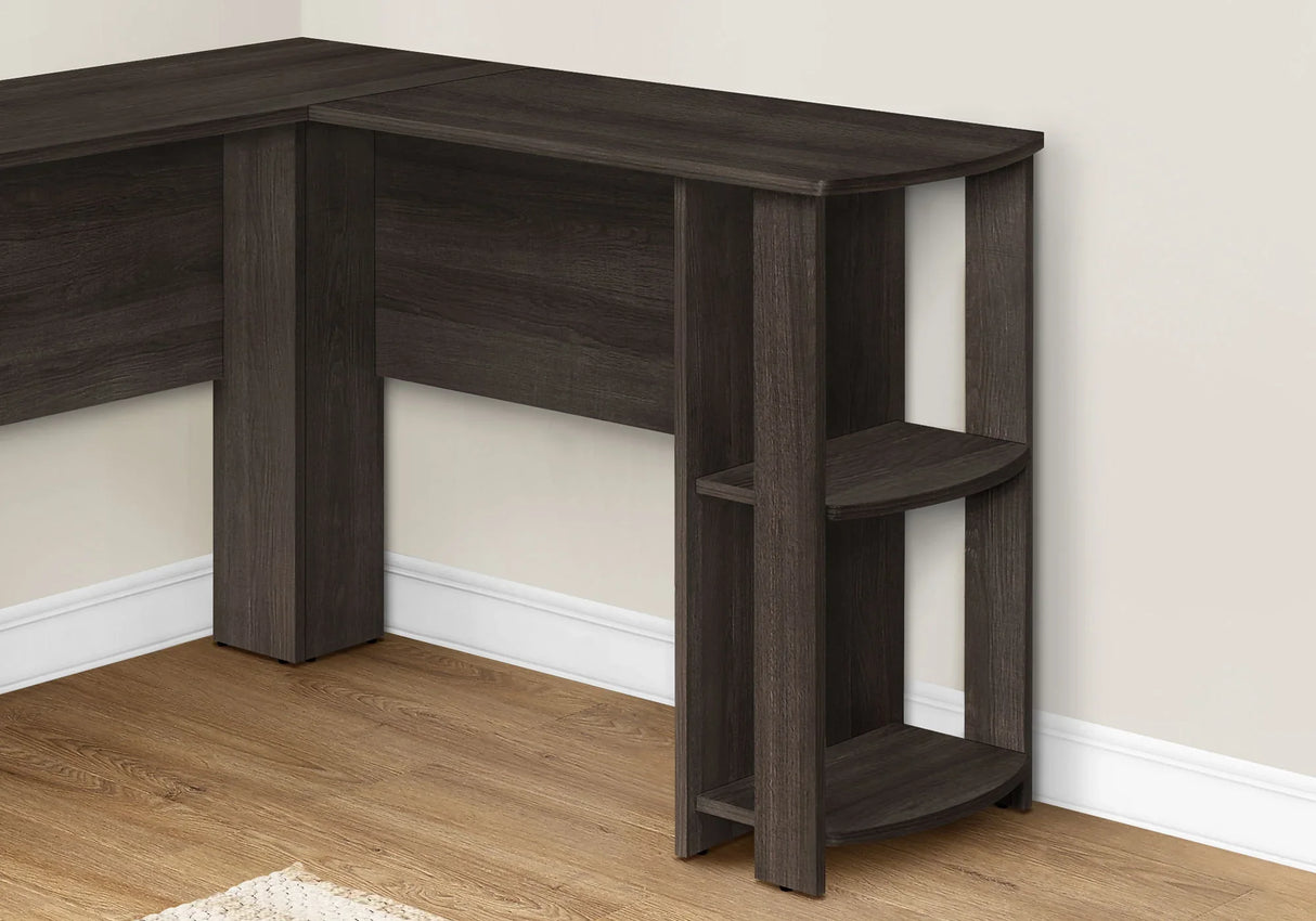 Computer Desk, Home Office, Corner, Storage Shelves, L Shape, Laptop, Contemporary & Modern - Furniture Home Direct
