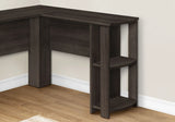 Computer Desk, Home Office, Corner, Storage Shelves, L Shape, Laptop, Contemporary & Modern - Furniture Home Direct
