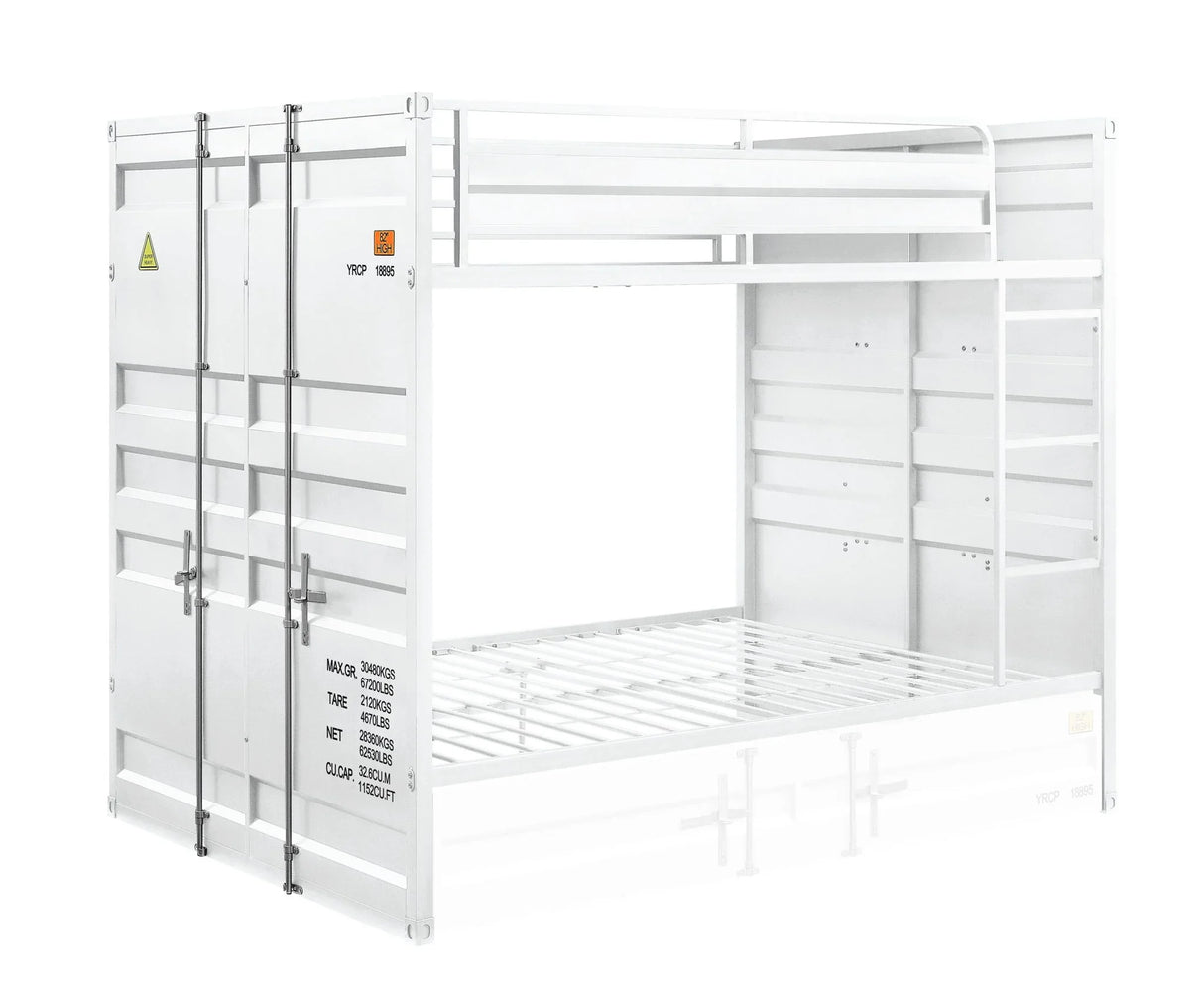 Cargo - Full Bunk Bed With Trundle - White - Furniture Home Direct