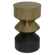 Miller - Side Table - Black / Brass - Furniture Home Direct
