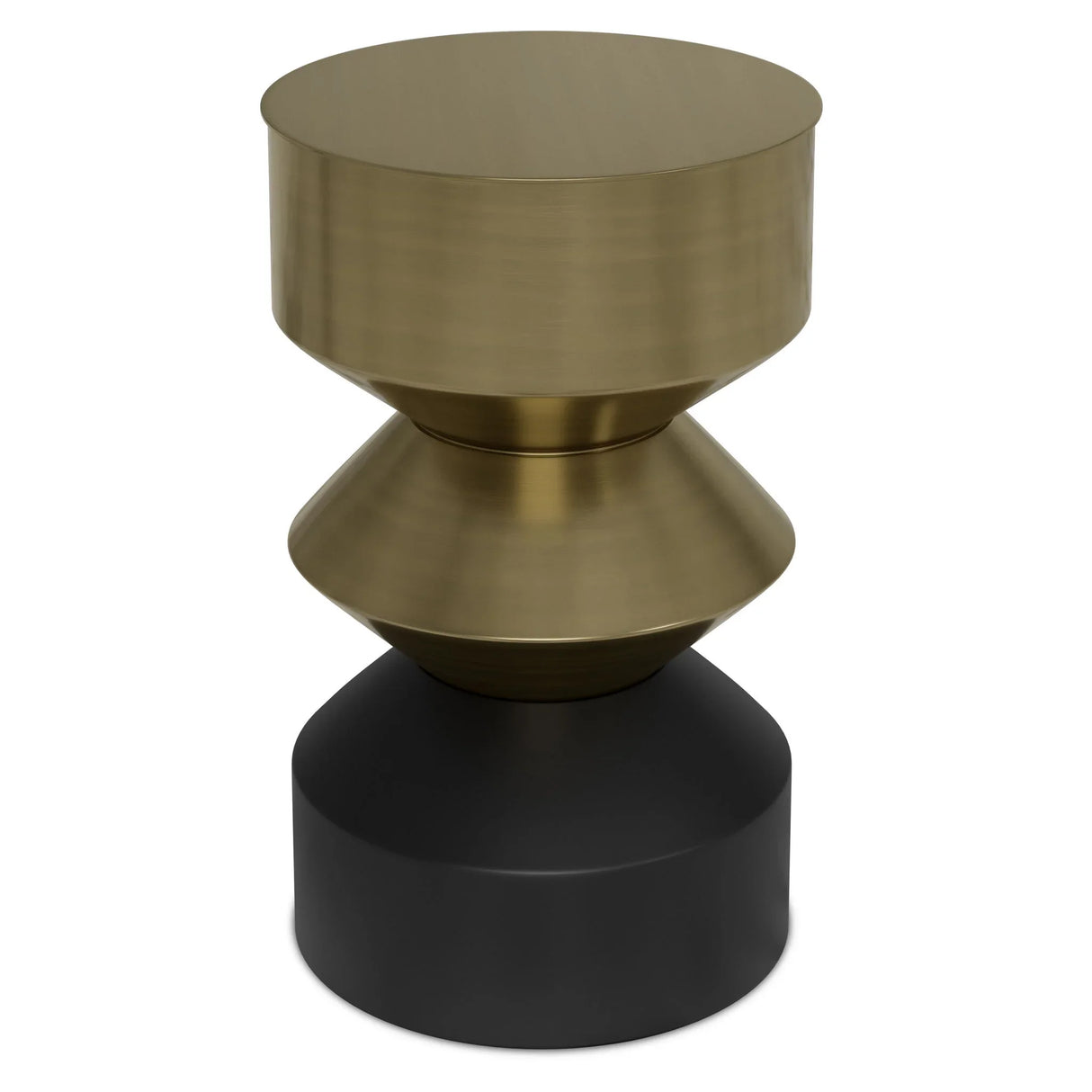 Miller - Side Table - Black / Brass - Furniture Home Direct