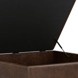 Owen - Multifunctional Square Coffee Table Storage Ottoman - Furniture Home Direct
