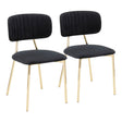 Bouton - Contemporary / Glam Chair (Set of 2) - Furniture Home Direct