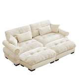 Super Comfort Oversized Modular Sectional Sofa With Movable Ottoman - Furniture Home Direct