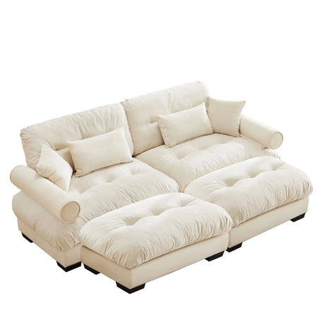 Super Comfort Oversized Modular Sectional Sofa With Movable Ottoman - Furniture Home Direct