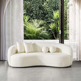 Drake - Japandi Style Curvy Boucle Sofa - Furniture Home Direct